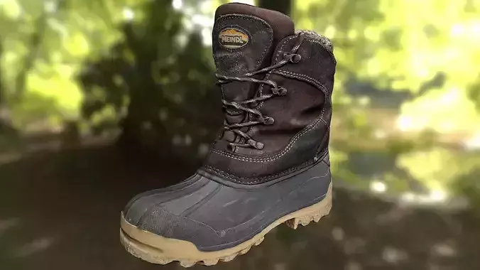 Boot low poly footwear