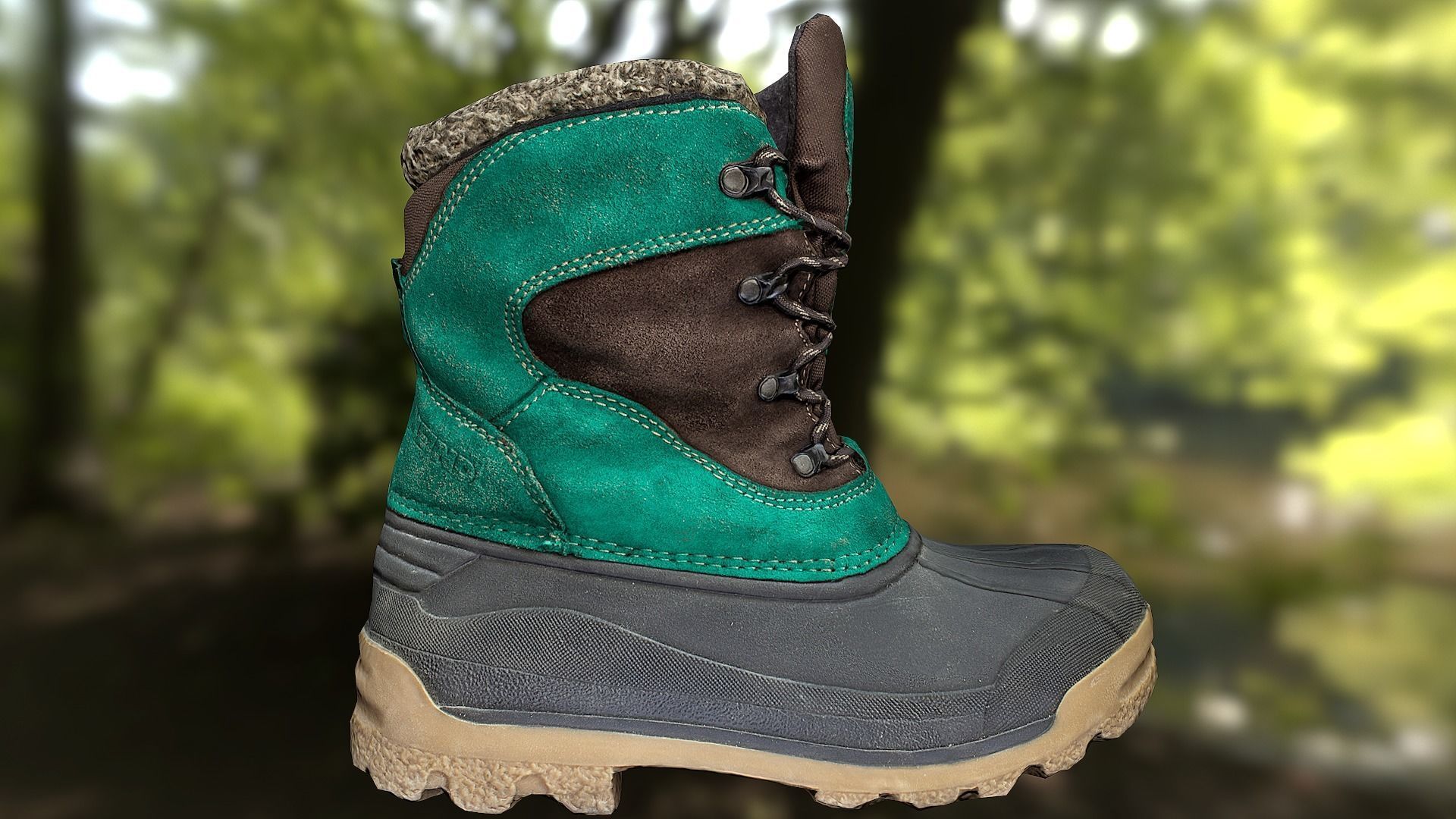 Boot lowpoly footwear Low-poly 3D model_4