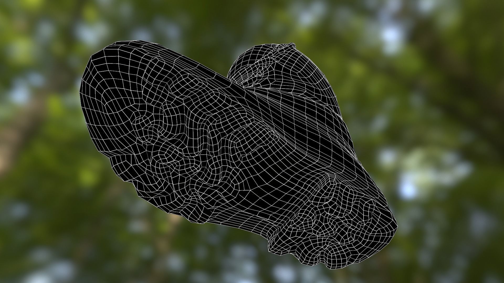 Boot lowpoly footwear Low-poly 3D model_14