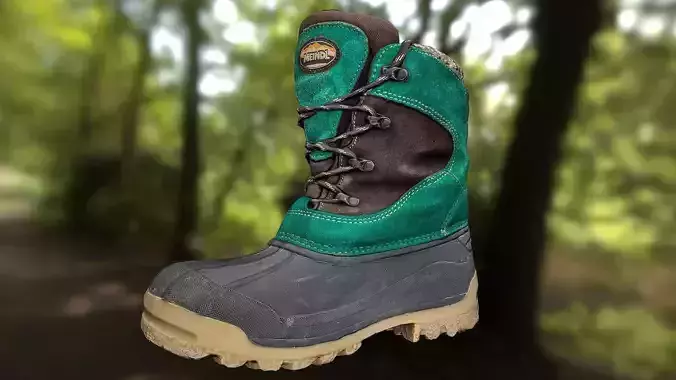 Boot lowpoly footwear Low-poly 3D model