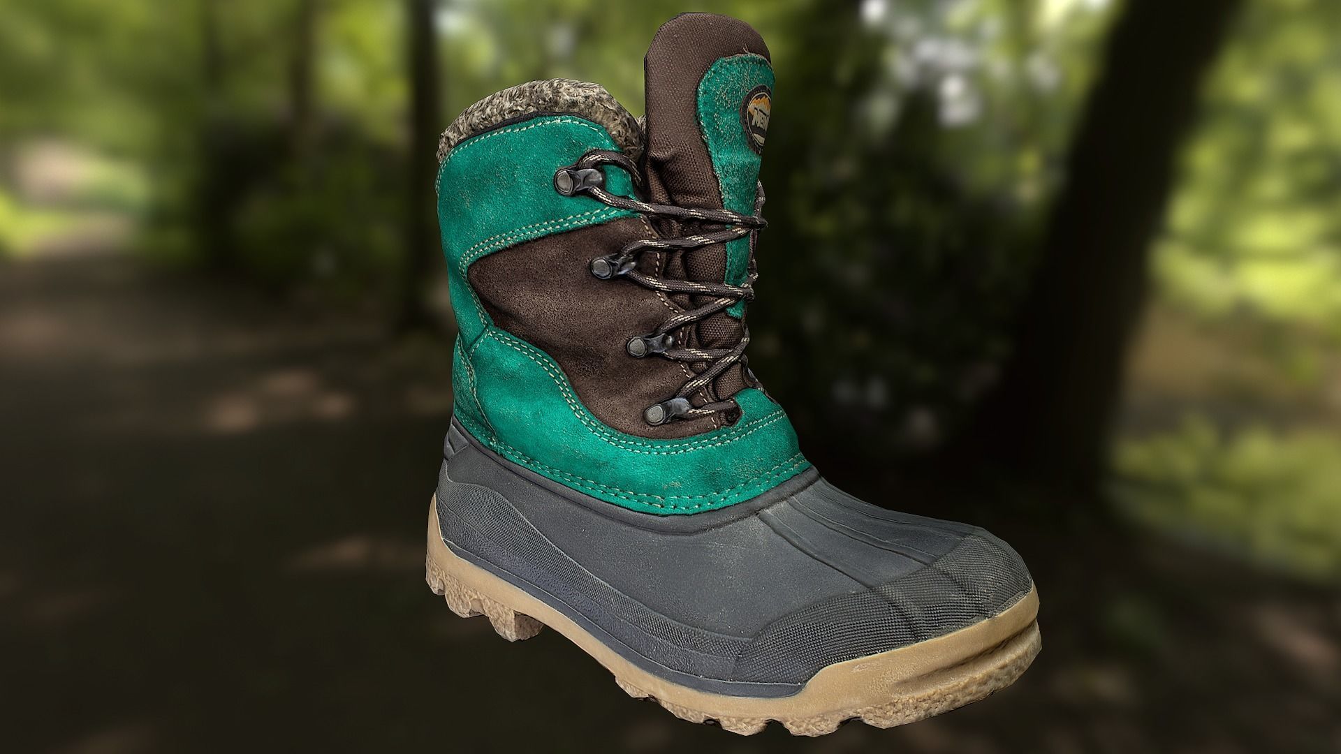 Boot lowpoly footwear Low-poly 3D model_1