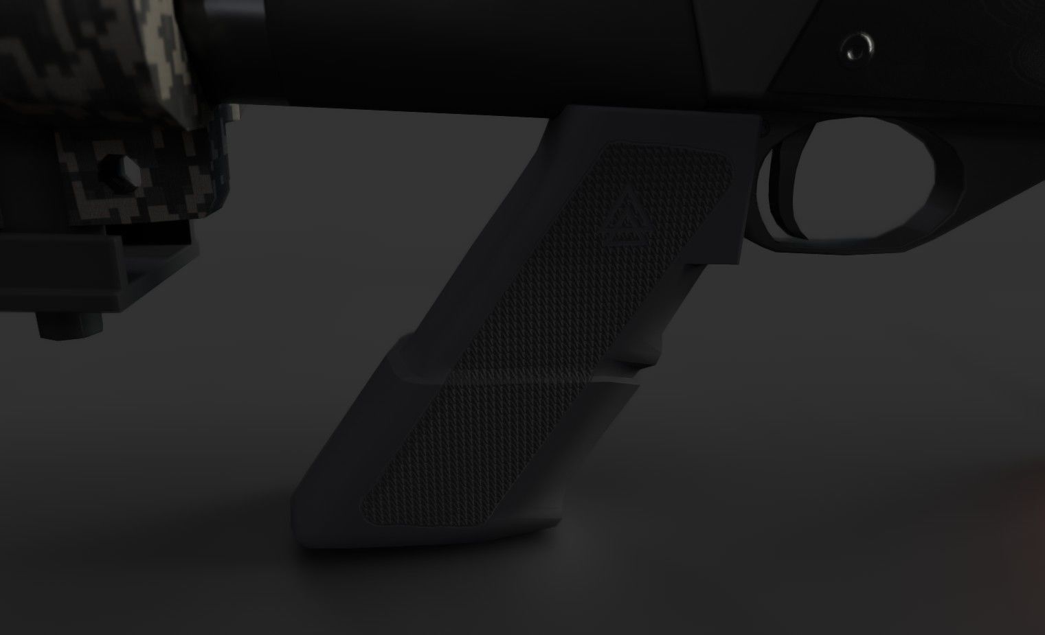 Remington 870 Tactical  Low-poly 3D model_9