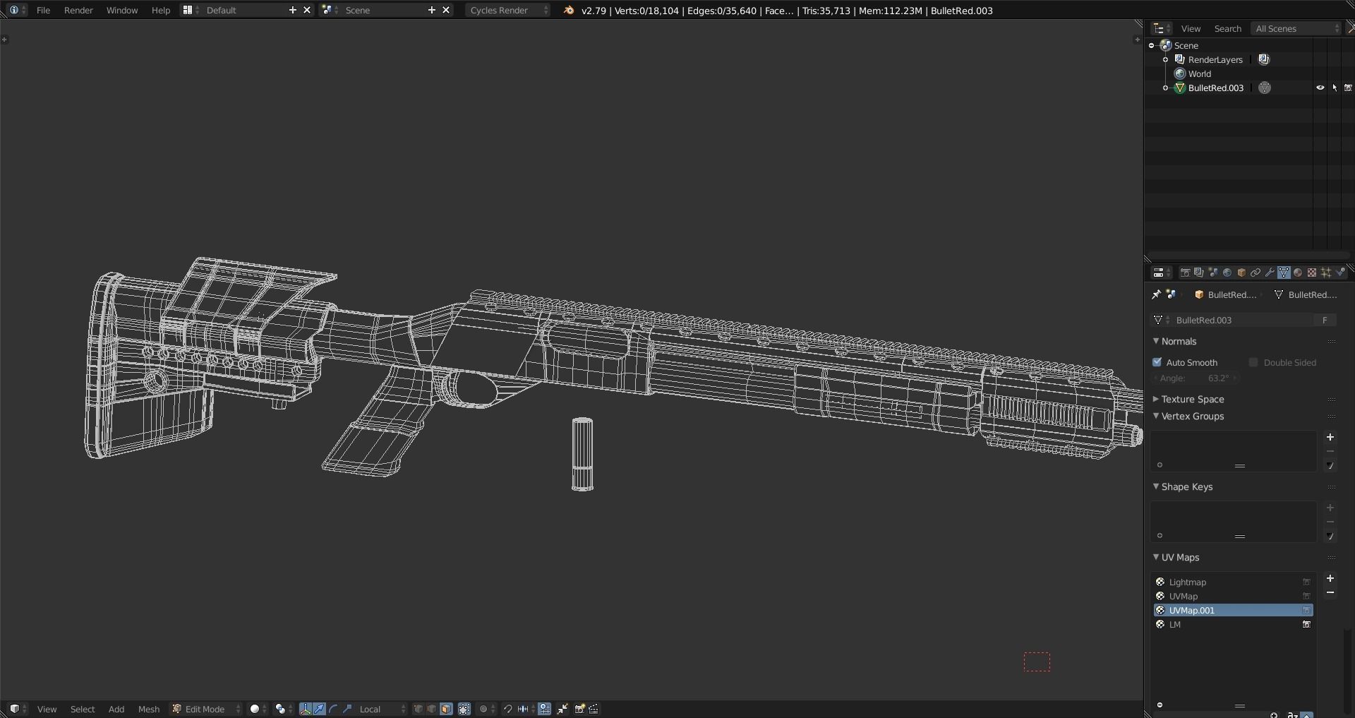 Remington 870 Tactical  Low-poly 3D model_12