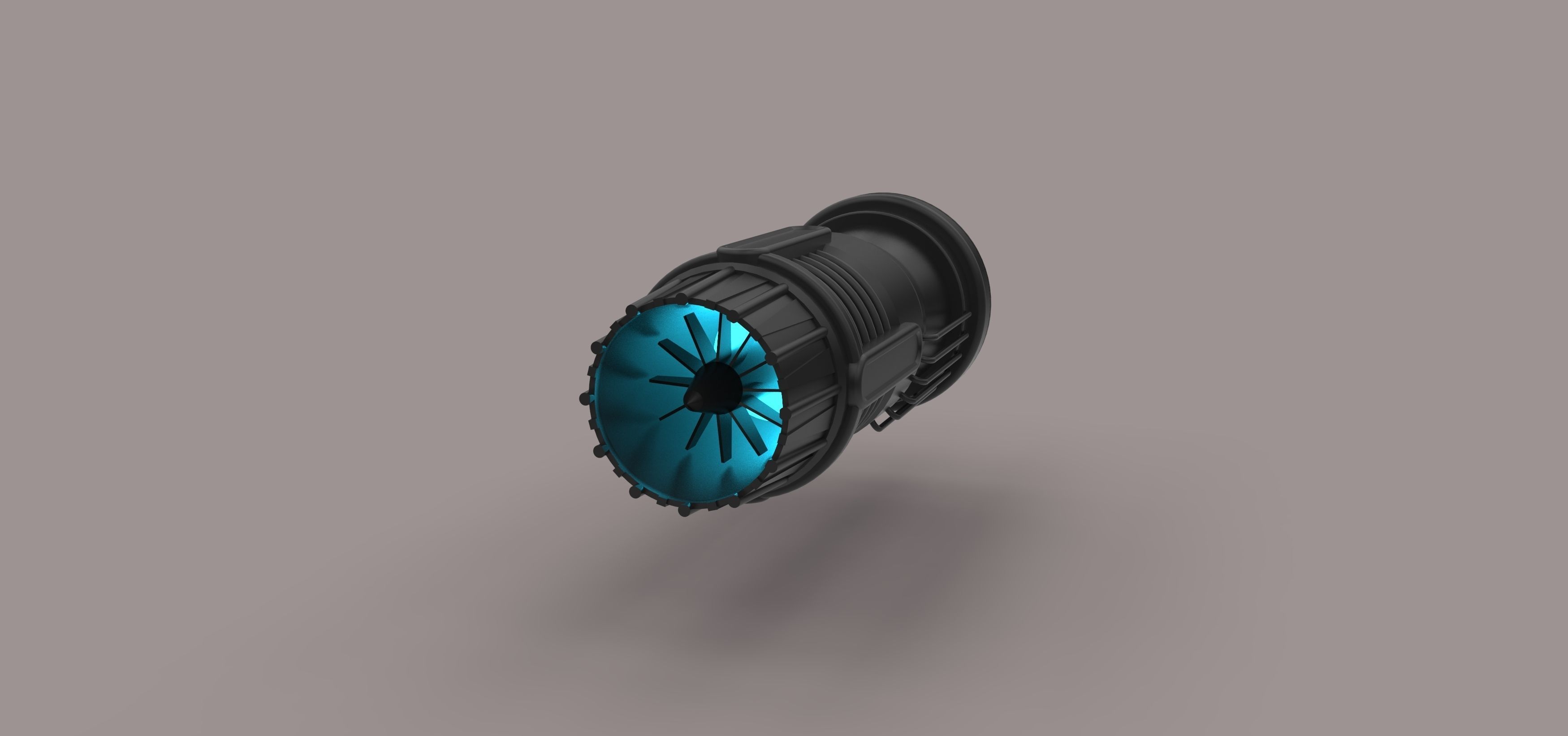 Jet engine 2 3D model_2