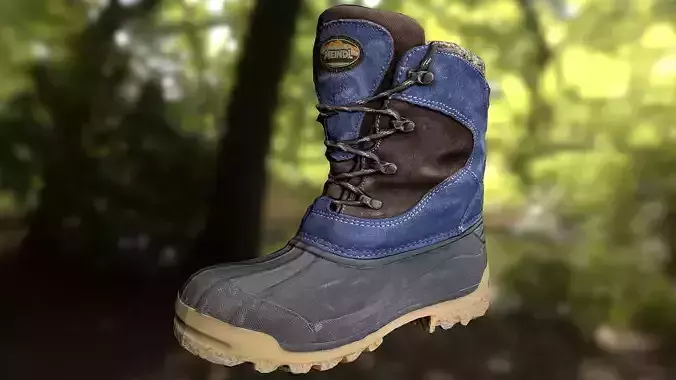 Boot low poly footwear