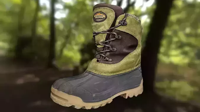 Boot 3D model footwear lowpoly