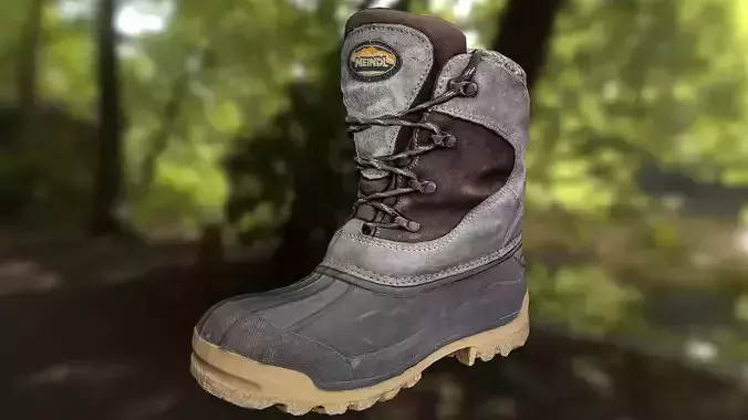 Boot low poly - footwear