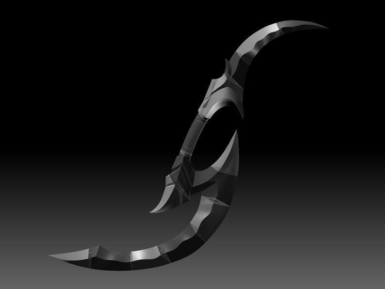 Diana Blood Moon Sword 3D Printable Model Fanmade 3D print model_4