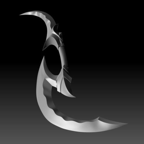 Diana Blood Moon Sword 3D Printable Model Fanmade  3D print model