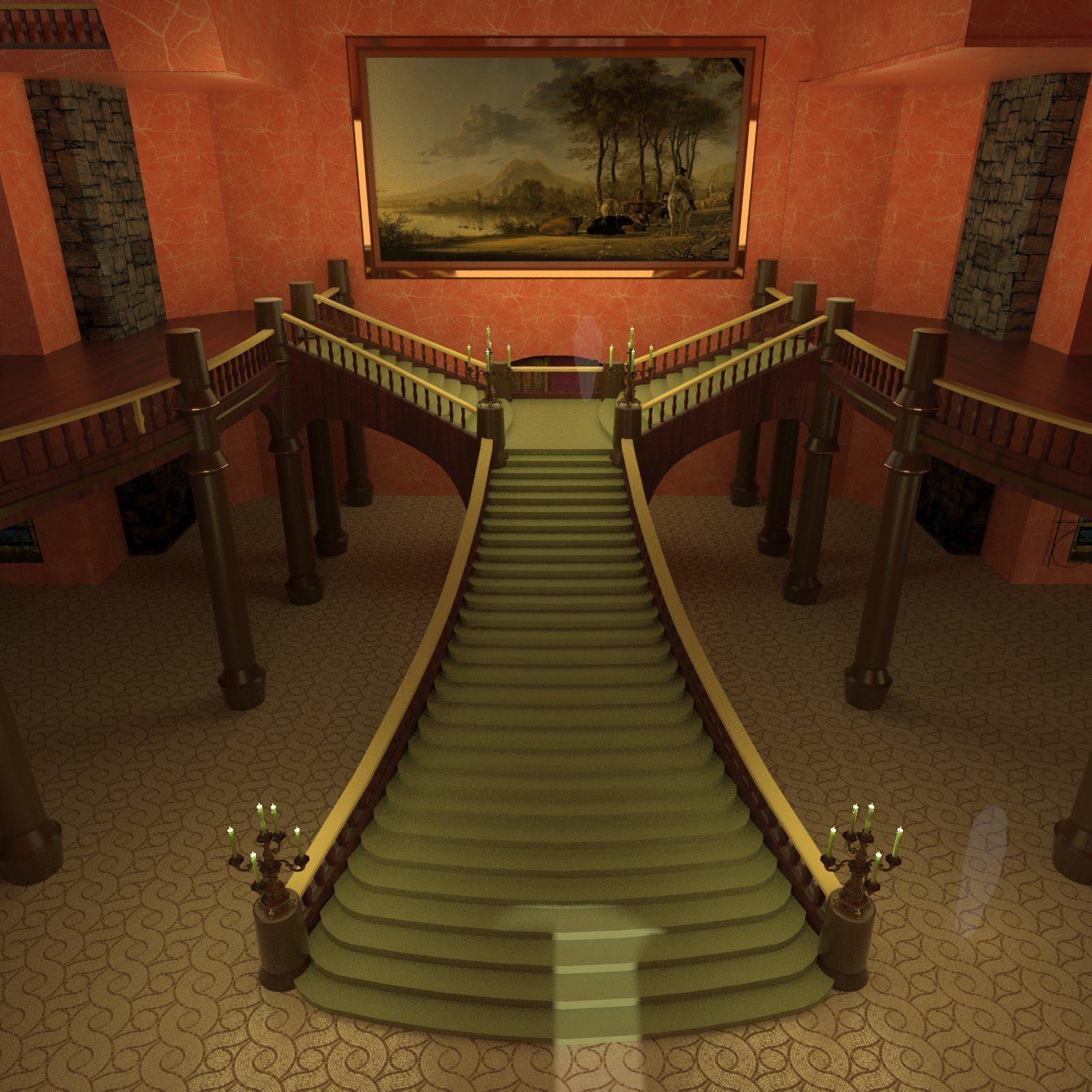 castle Free 3D model_4