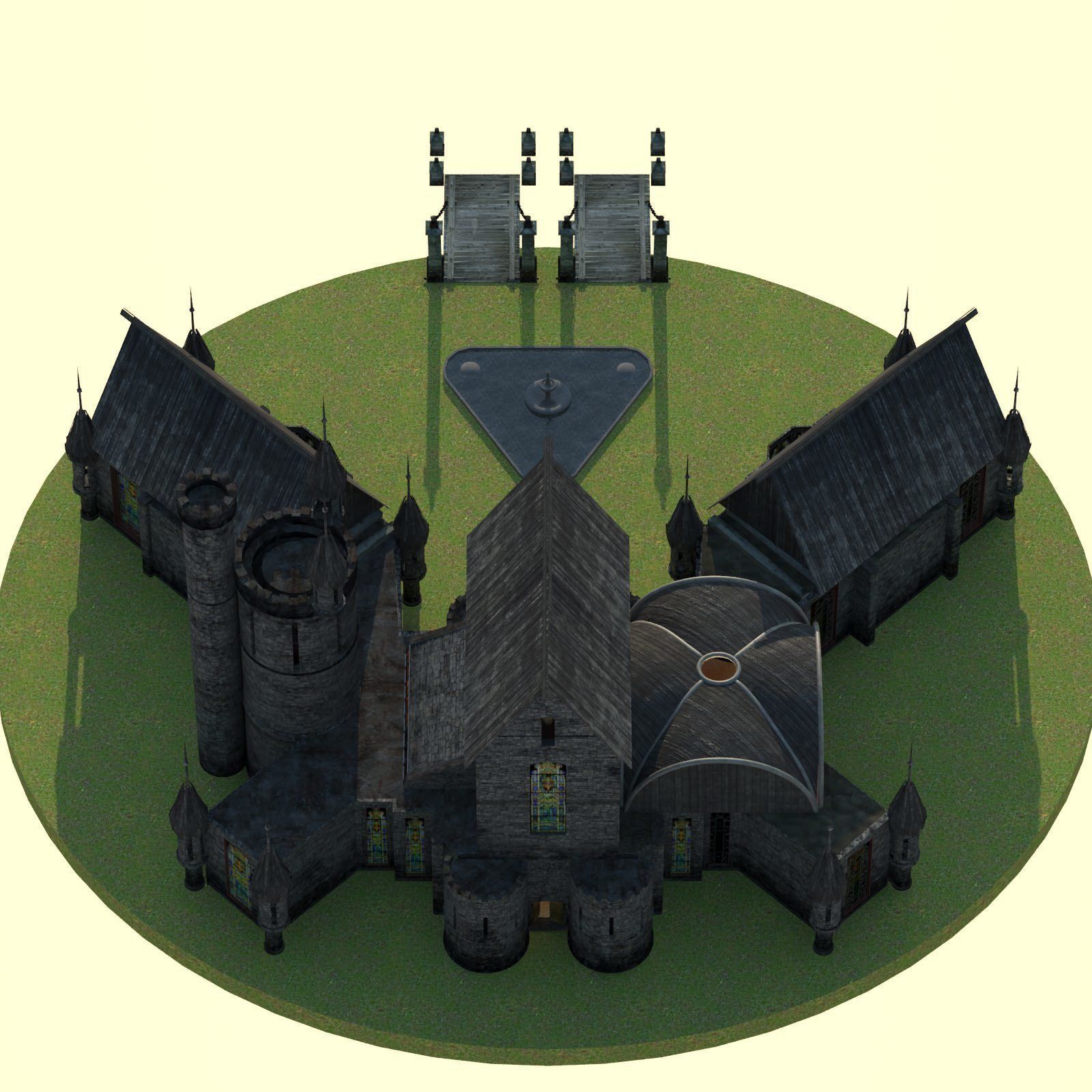castle Free 3D model_1