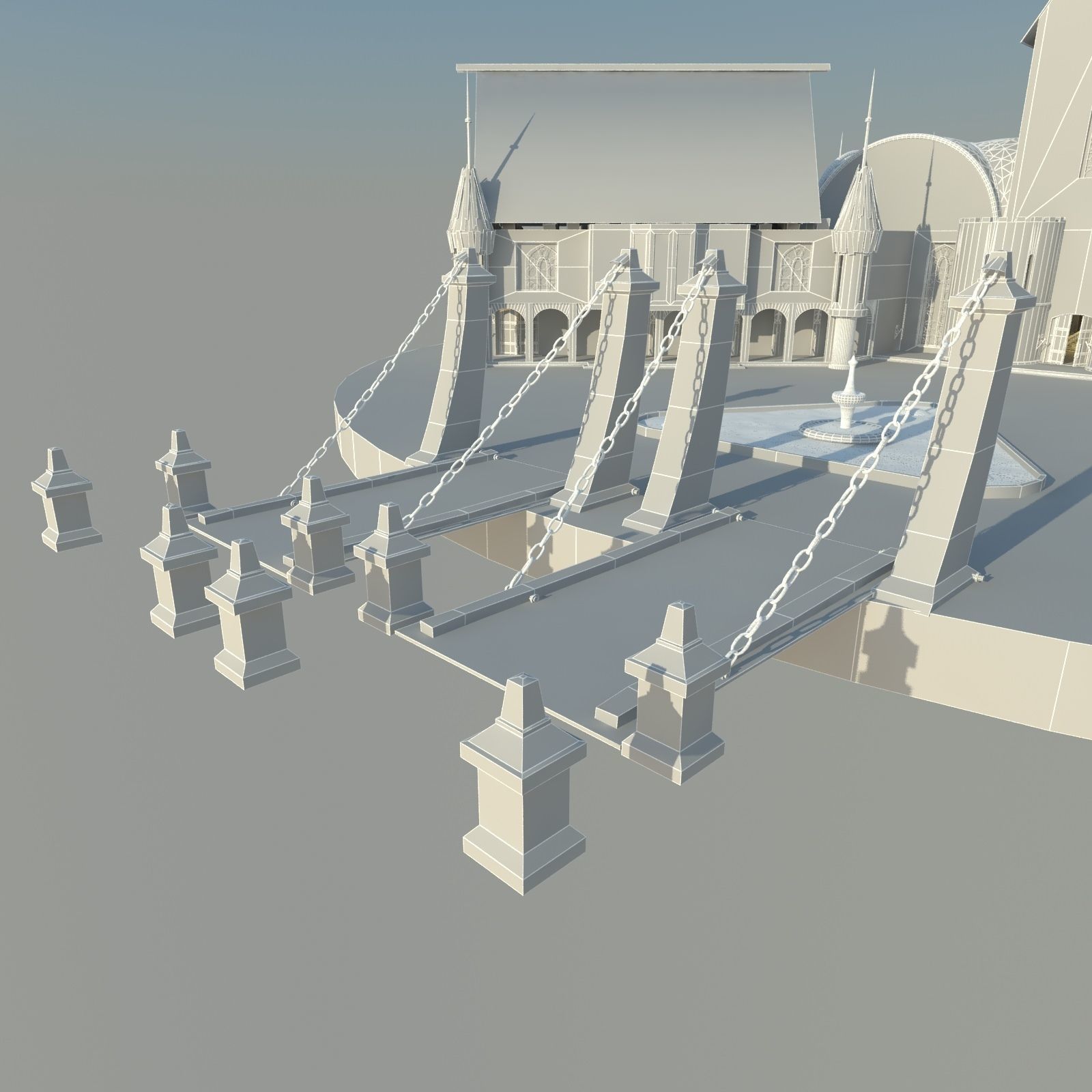 castle Free 3D model_11