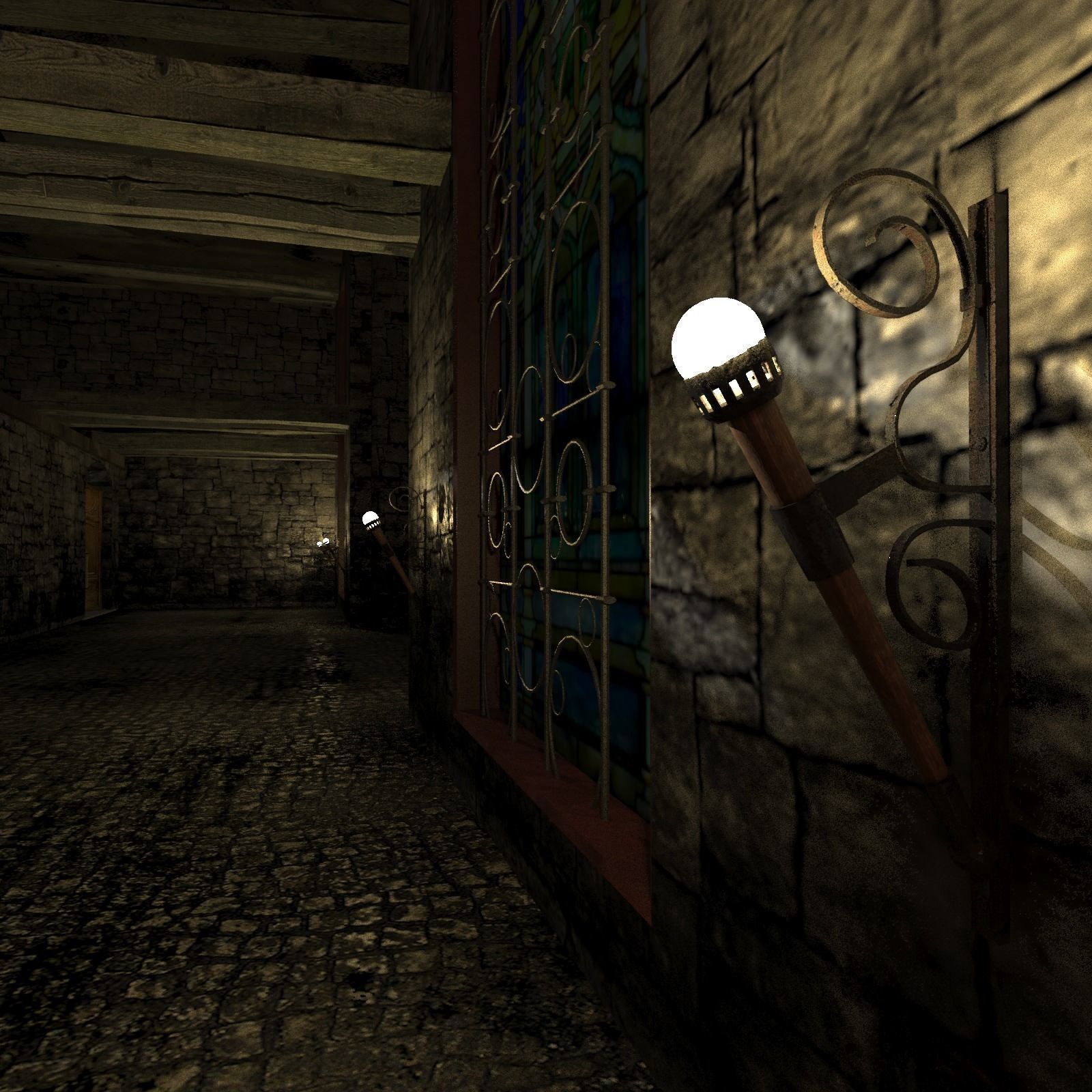 castle Free 3D model_3