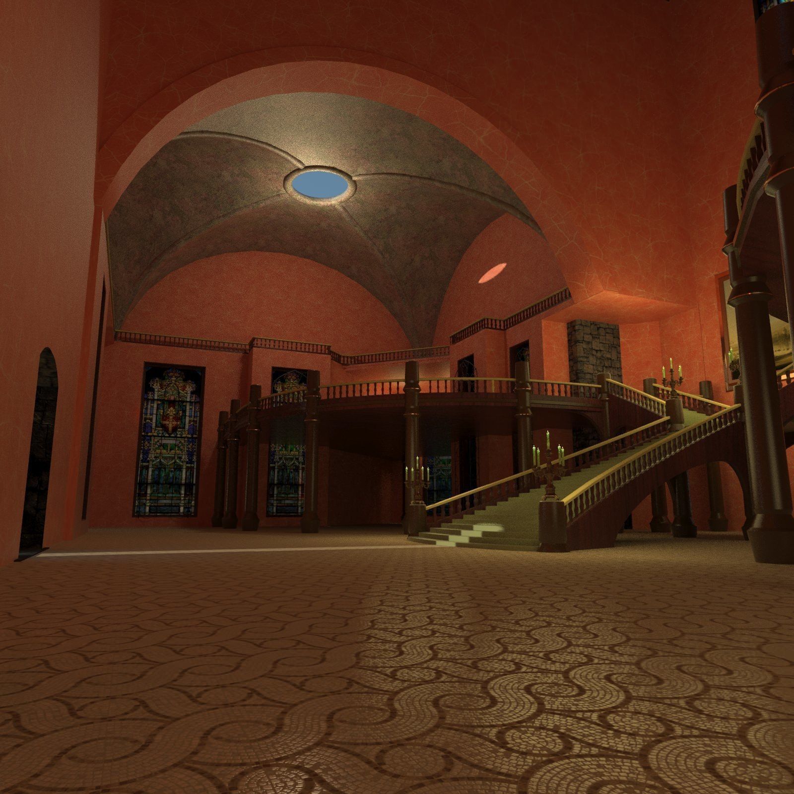 castle Free 3D model_9