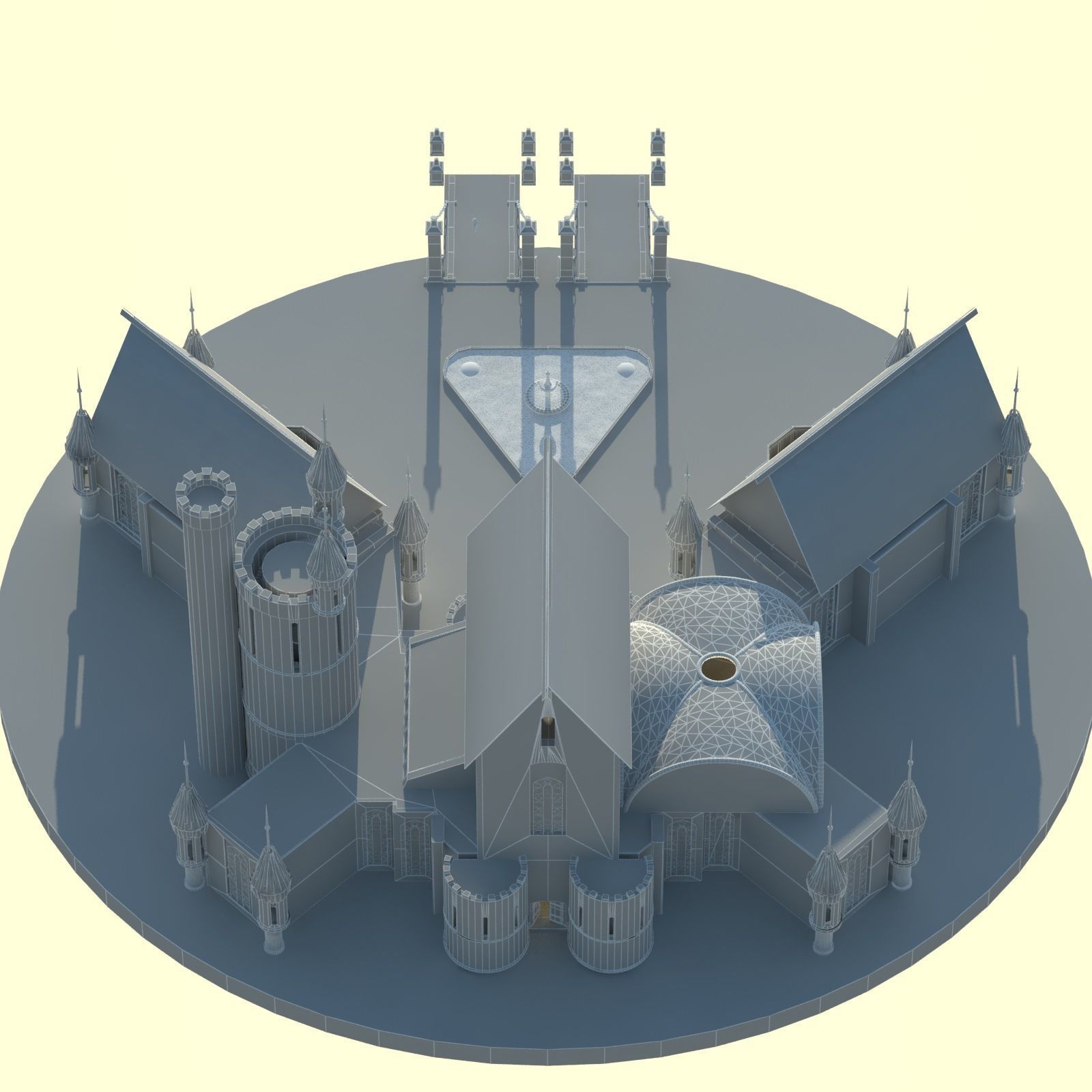 castle Free 3D model_2