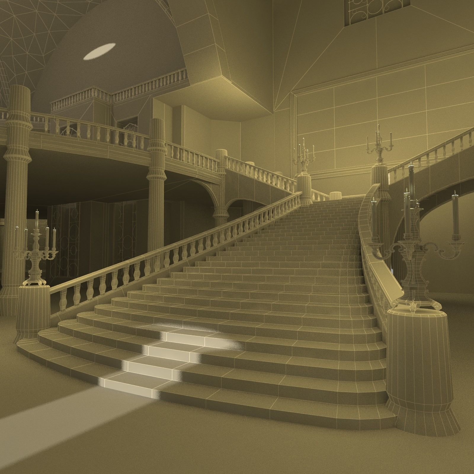 castle Free 3D model_6