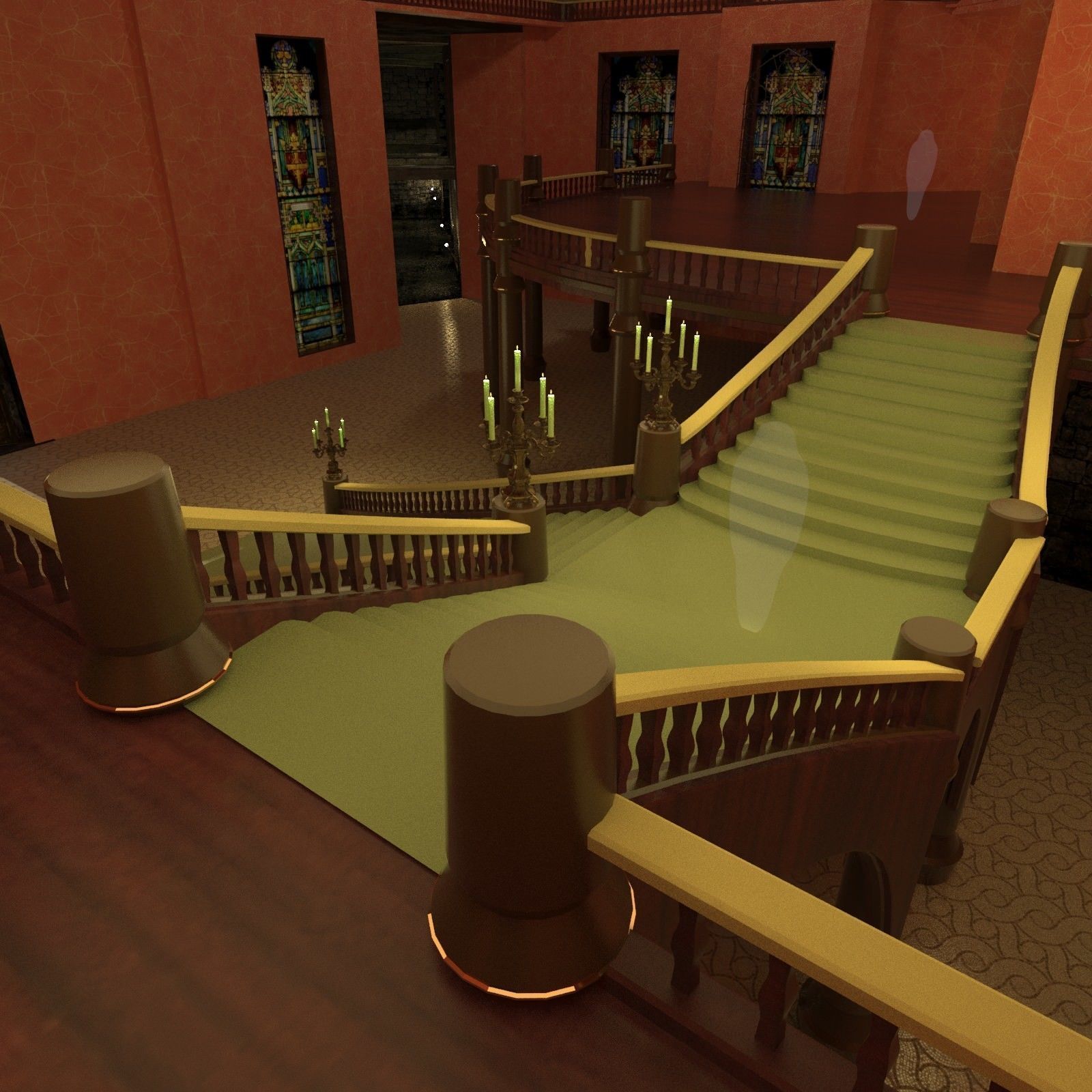 castle Free 3D model_7