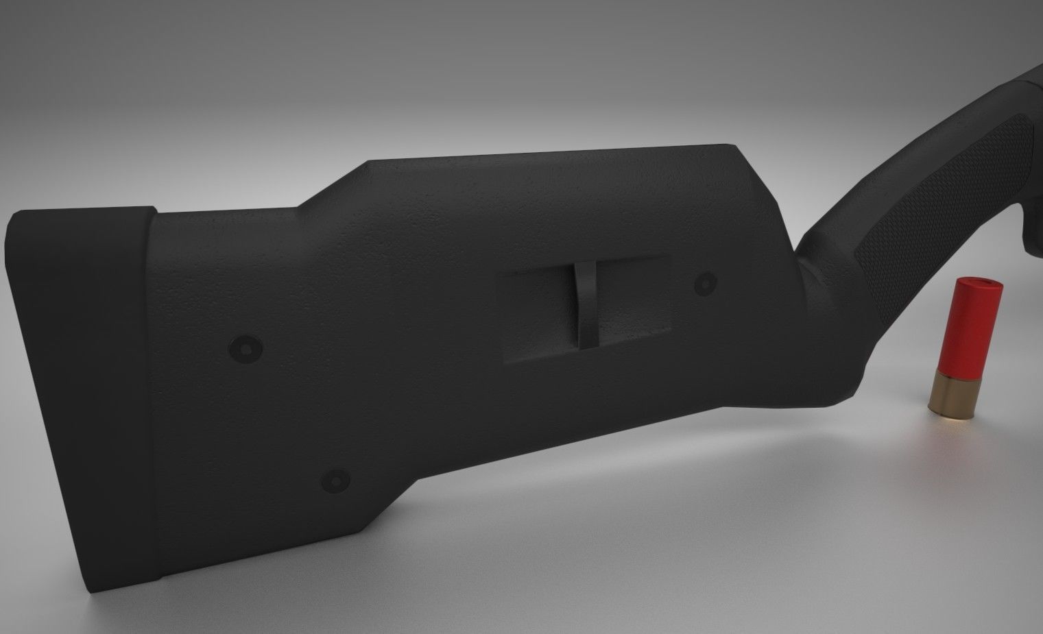 Remington 870 Tactical Low-poly 3D model_9