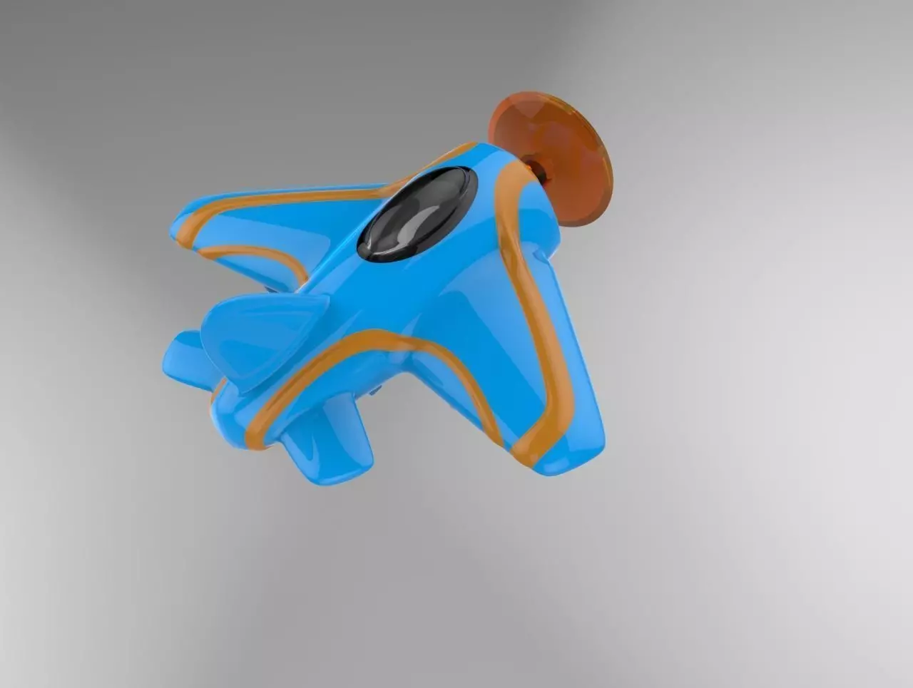 Toy plane 3D print model_0