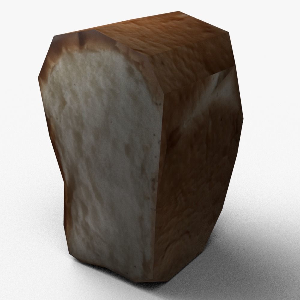 Bread Free low-poly 3D model_2