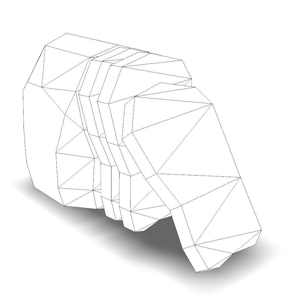 Bread Free low-poly 3D model_4