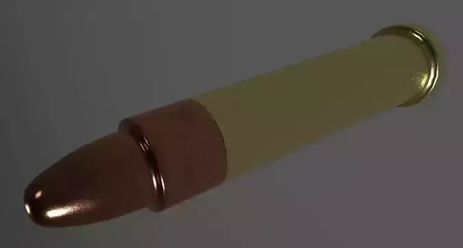 22 Caliber rifle round UE4 ready