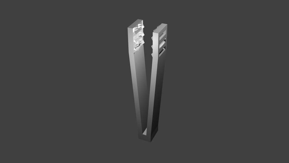 Capit pair of chopsticks 3D print model_2