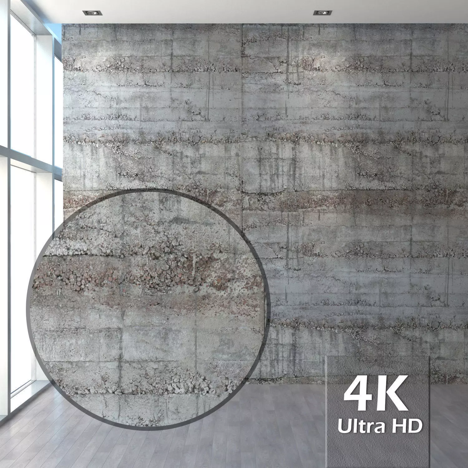 Concrete with formwork traces Texture