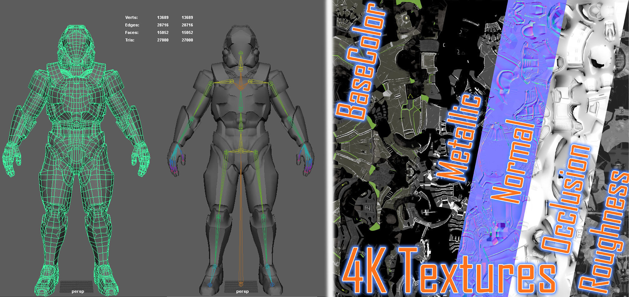 Sci-Fi Armor 3 Low-poly 3D model_17
