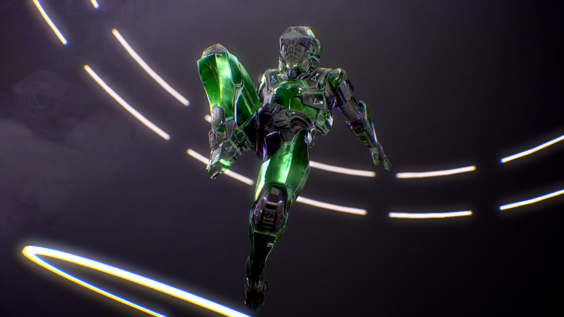 Sci-Fi Armor 3 Low-poly 3D model_11