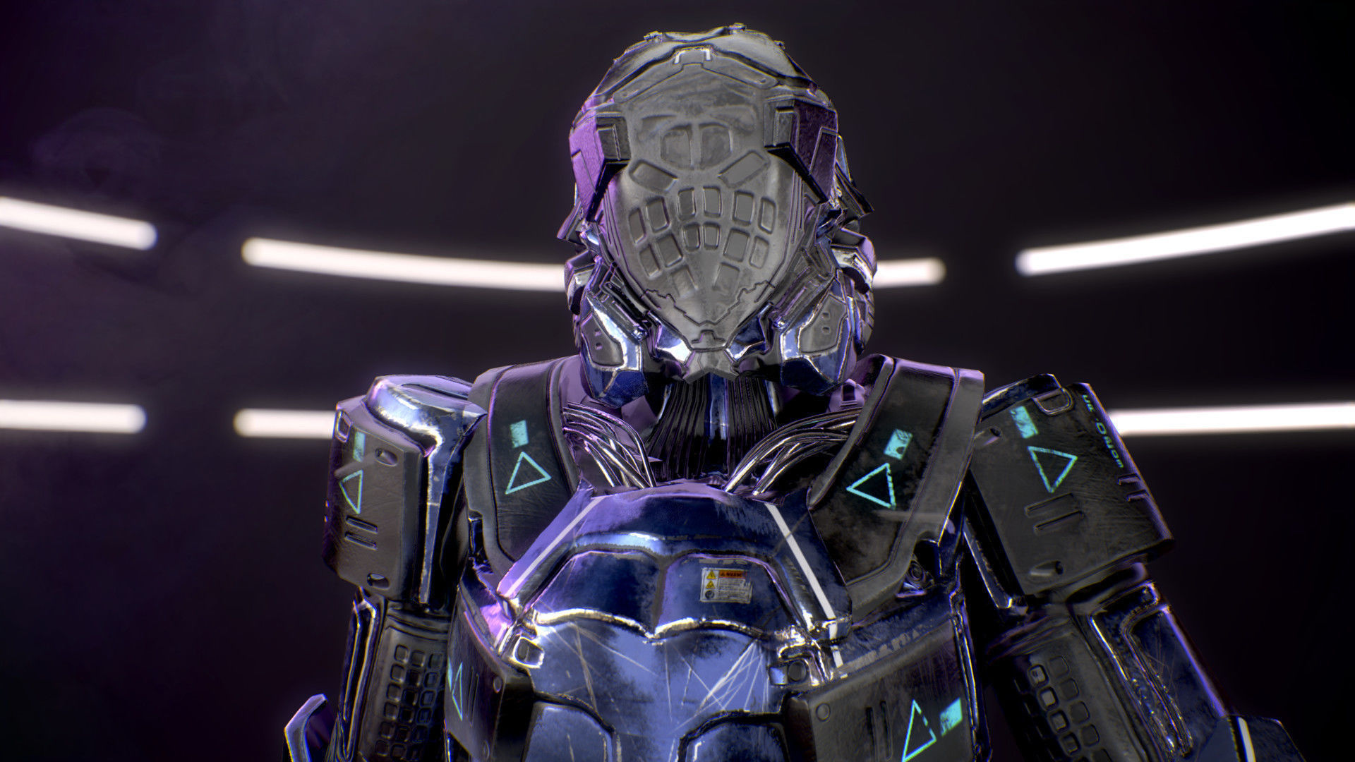 Sci-Fi Armor 3 Low-poly 3D model_8