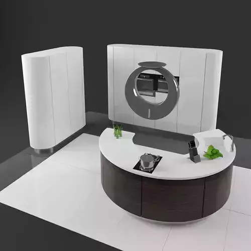 Round modern kitchen