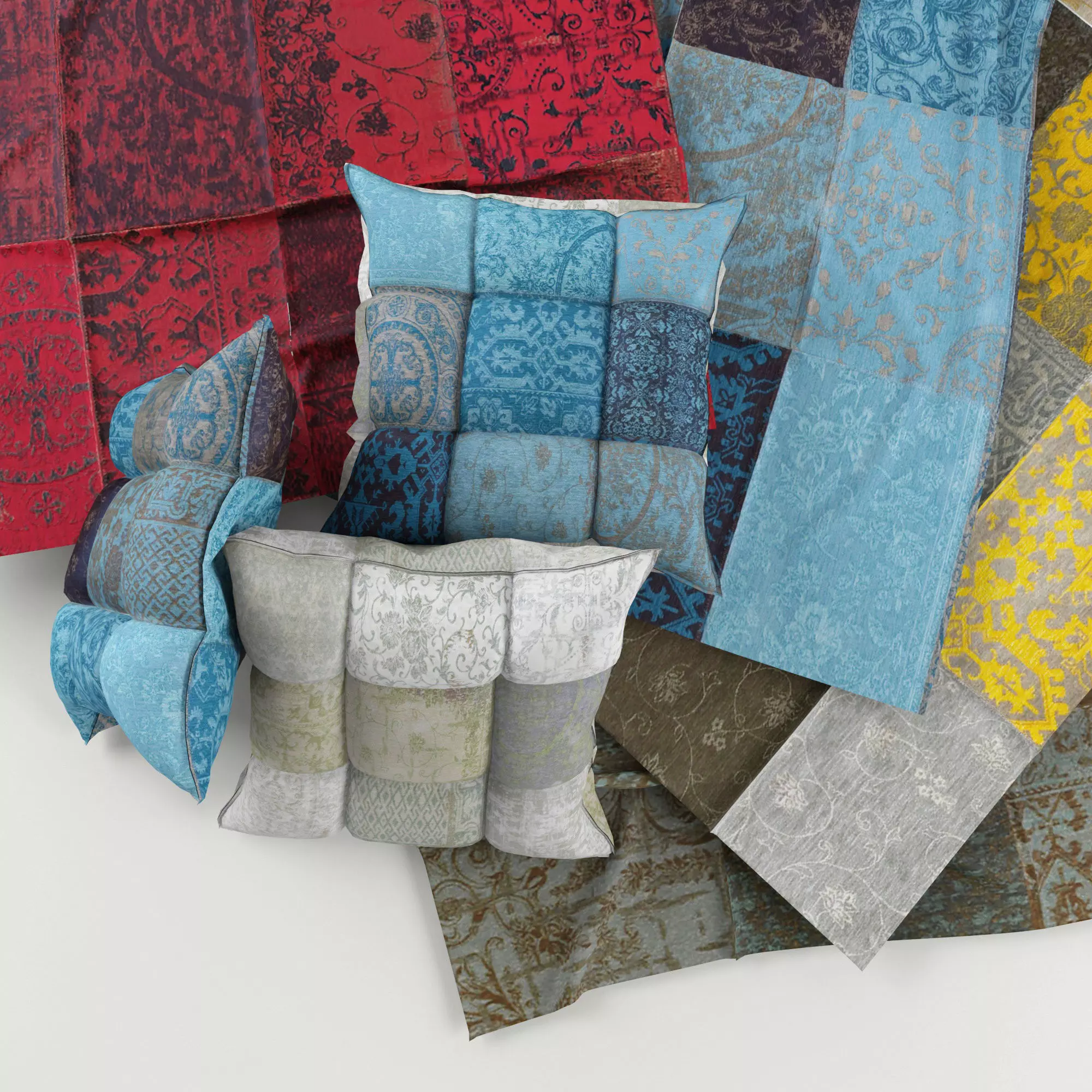 Indie Patchwork collection 3D model_0