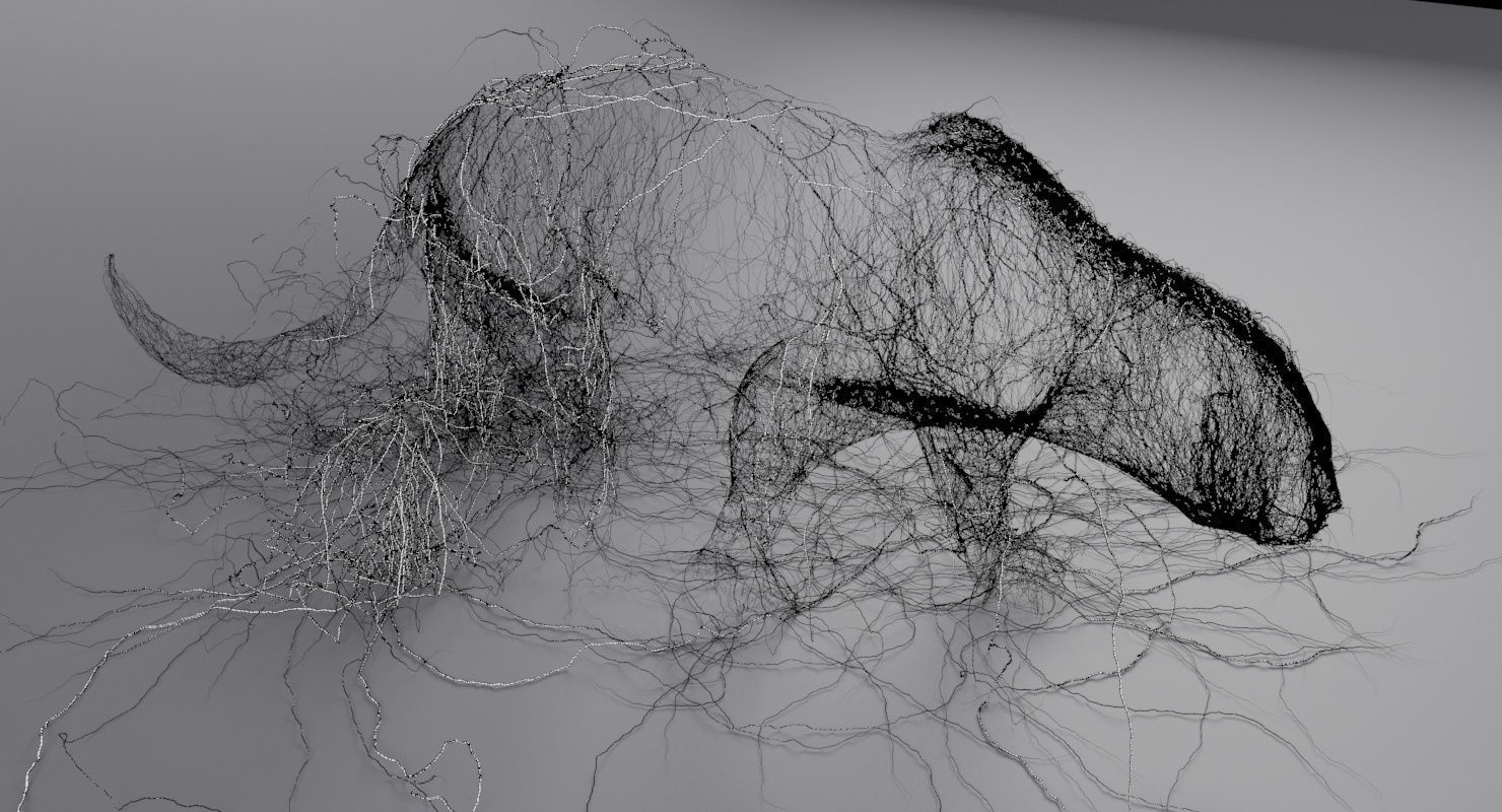 Wire Leopard 3D model_6