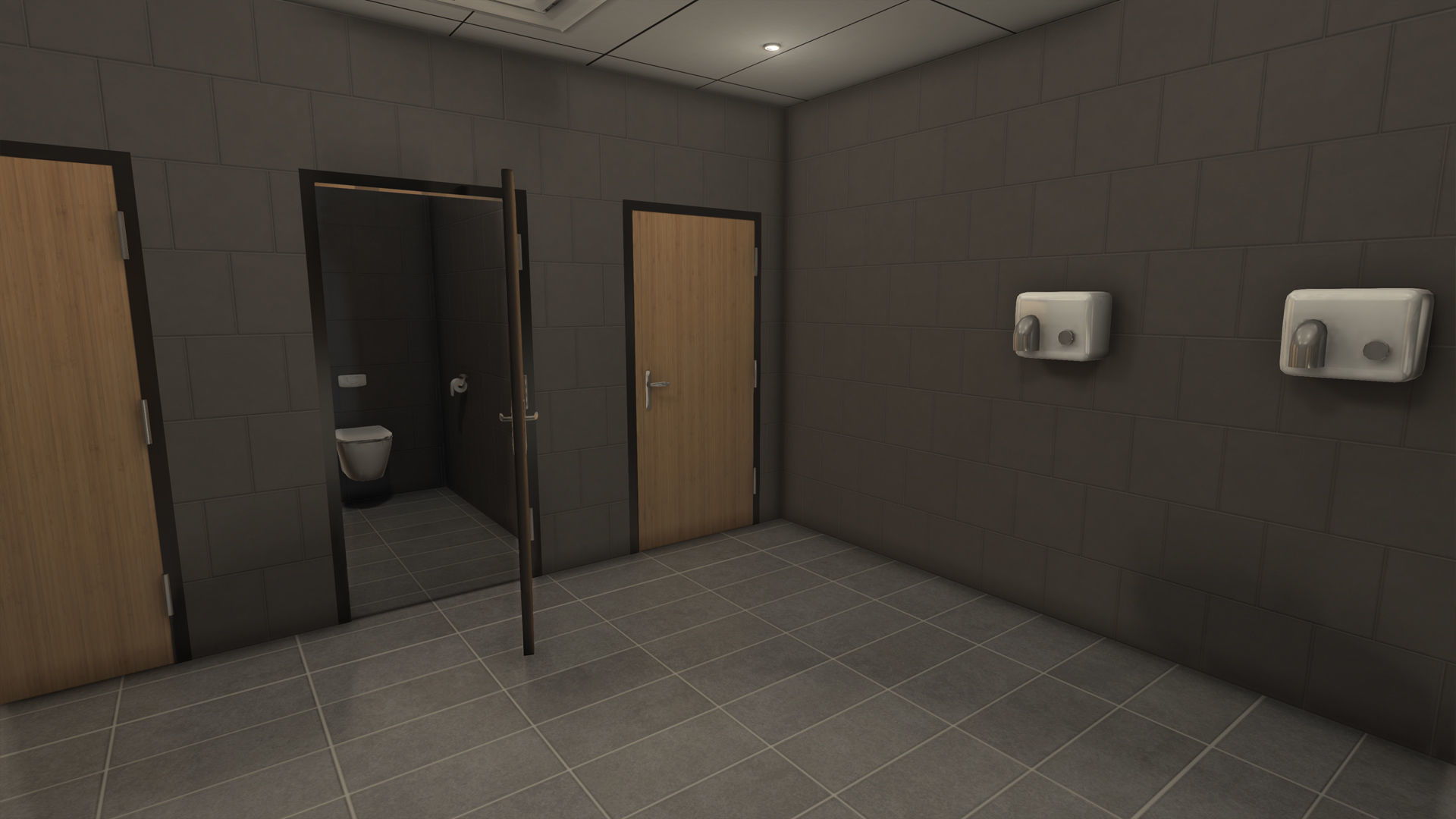 Complete Fast Food Restaurant Low-poly 3D model_30