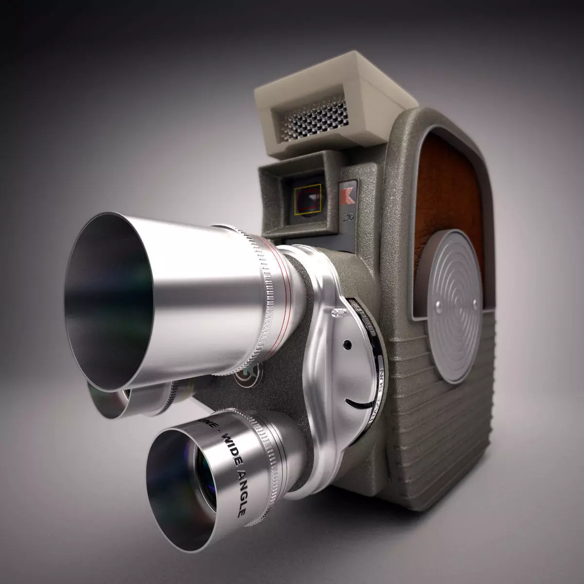 Keystone K-26 8mm 1958 Camera 3D model_0