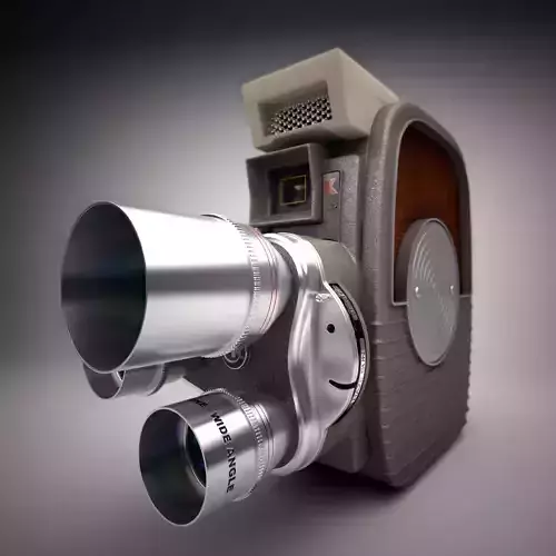 Keystone K-26 8mm 1958 Camera 3D model
