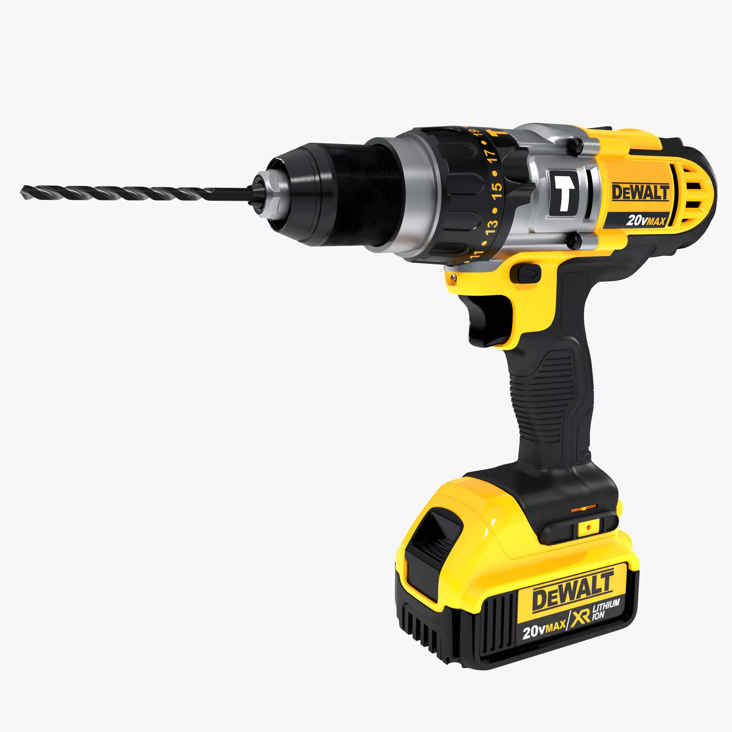 Cordless Power Drill 3D model_0