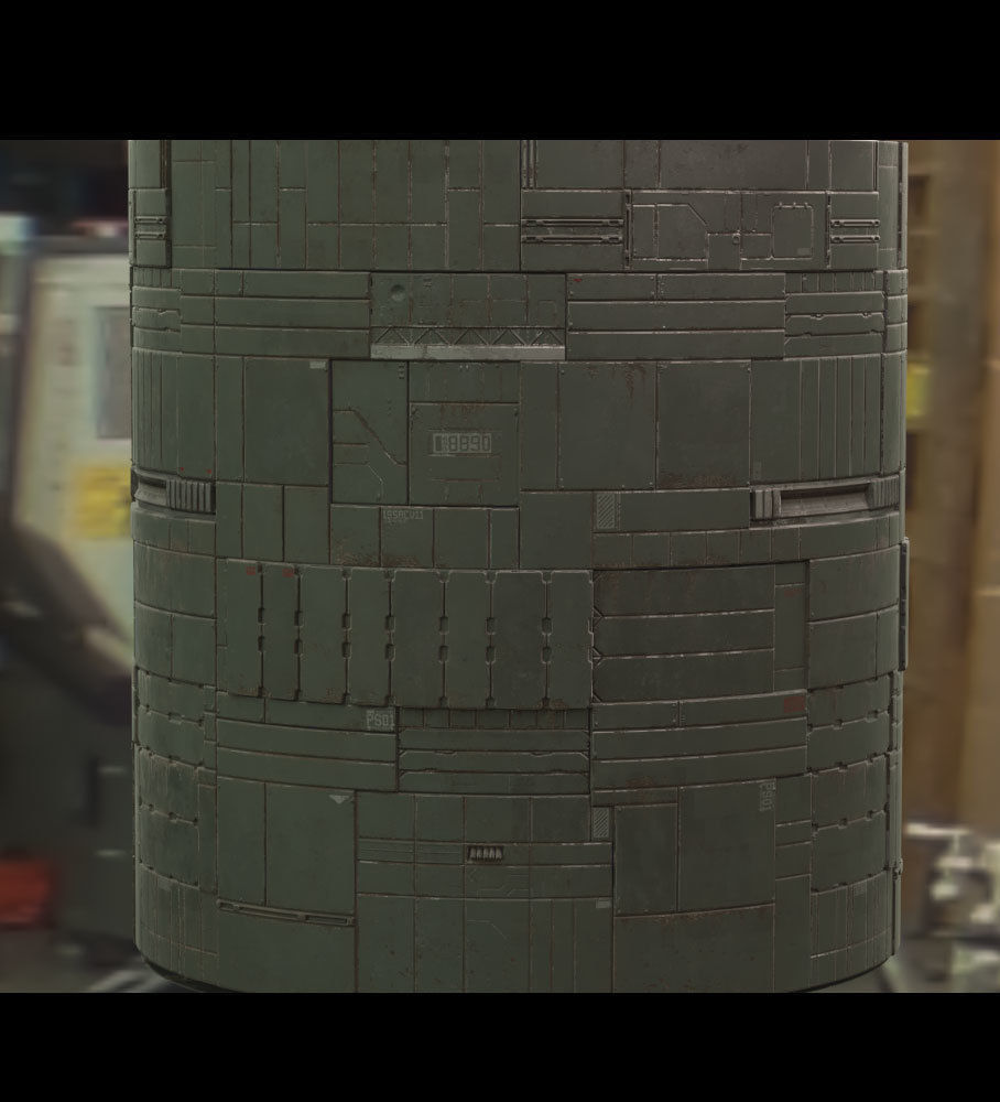 Scifi Wall Panel Texture Set C Texture_3