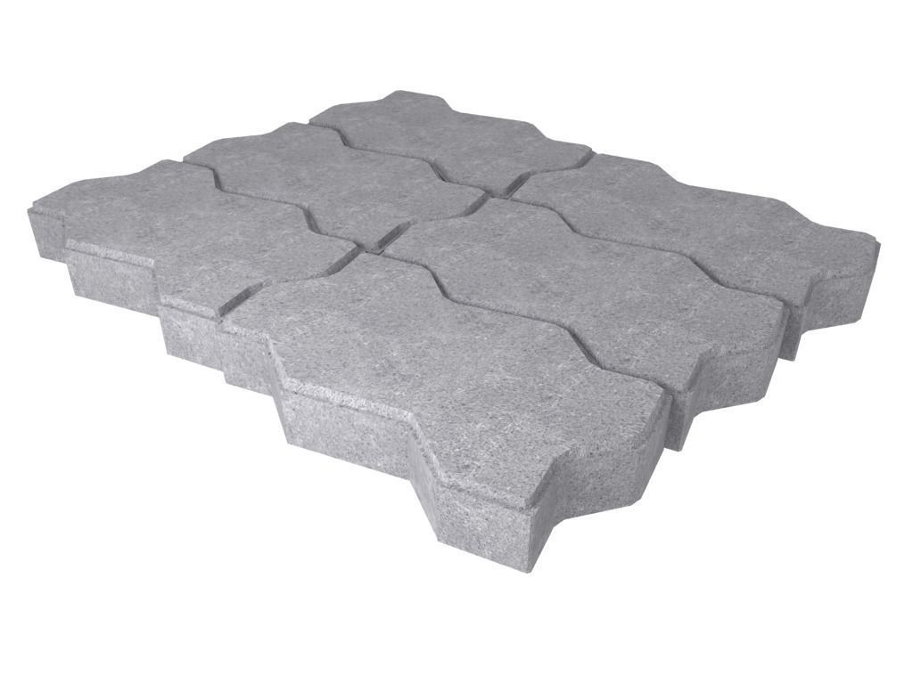 A set of stones for paths and pavement roads 3D model_15