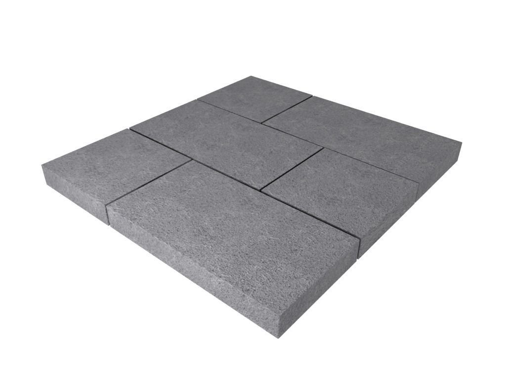 A set of stones for paths and pavement roads 3D model_11