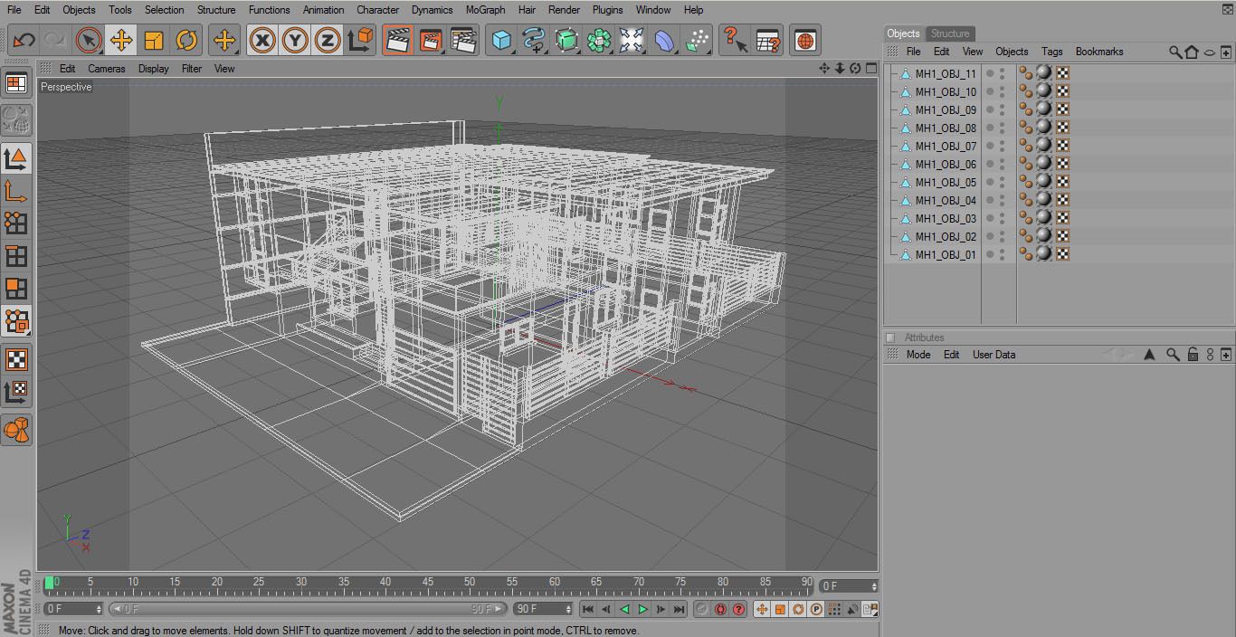 Modern House 5 Free 3D model_17
