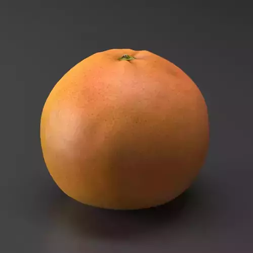 Grapefruit 3D scanned model