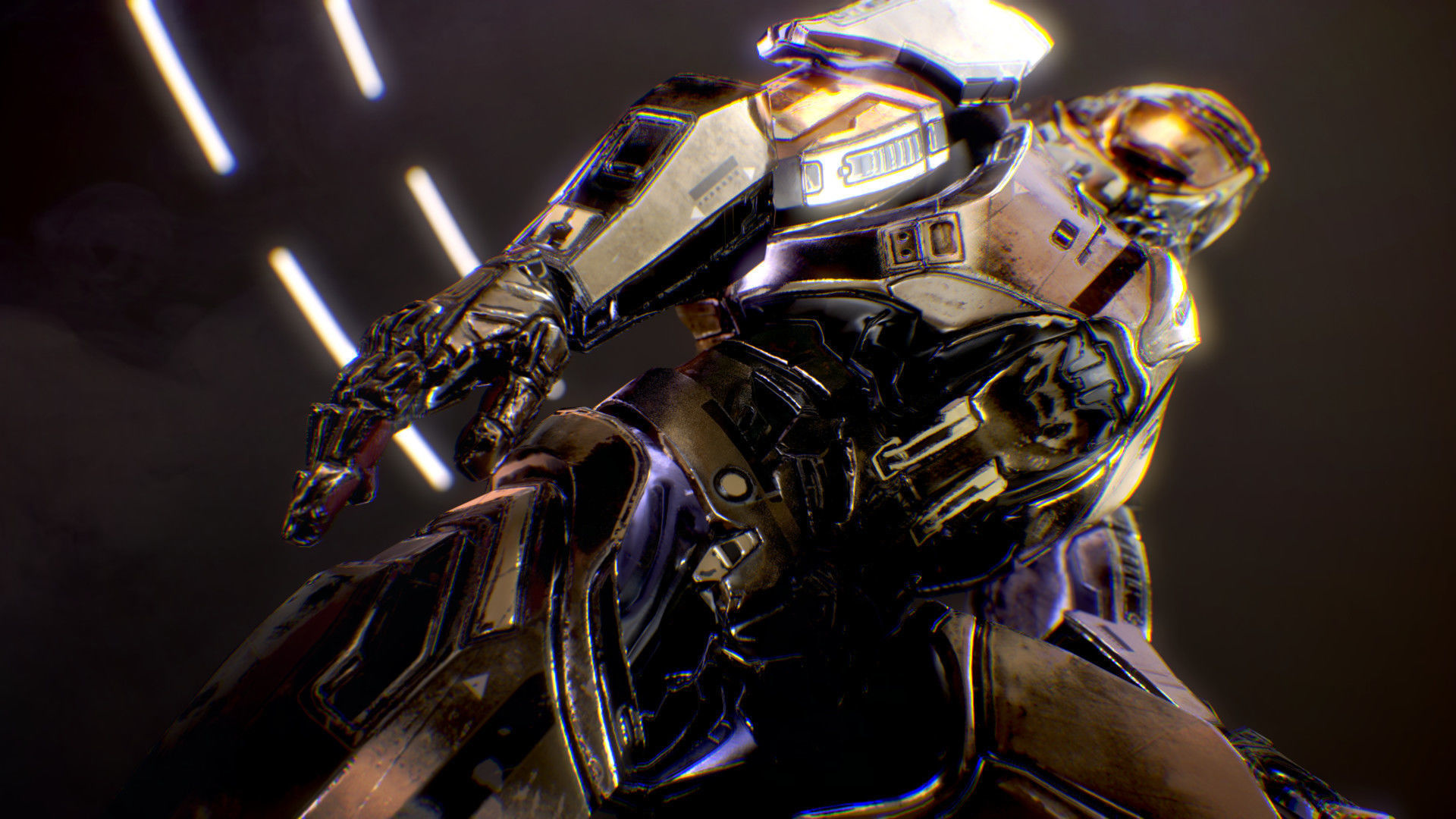 Sci-Fi Armor 4 Low-poly 3D model_16