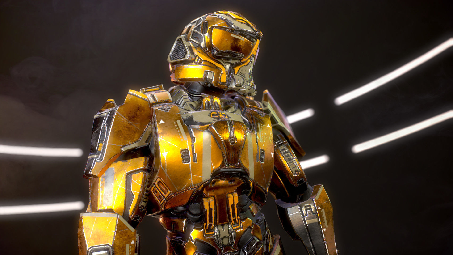 Sci-Fi Armor 4 Low-poly 3D model_10