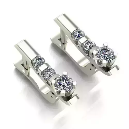 EARRINGS two silver cufflinks