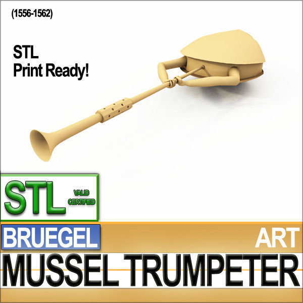 Bruegel Mussel Trumpeter Stl Printable 3D model_4