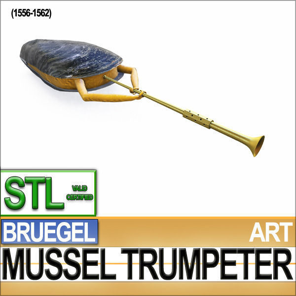 Bruegel Mussel Trumpeter Stl Printable 3D model_2