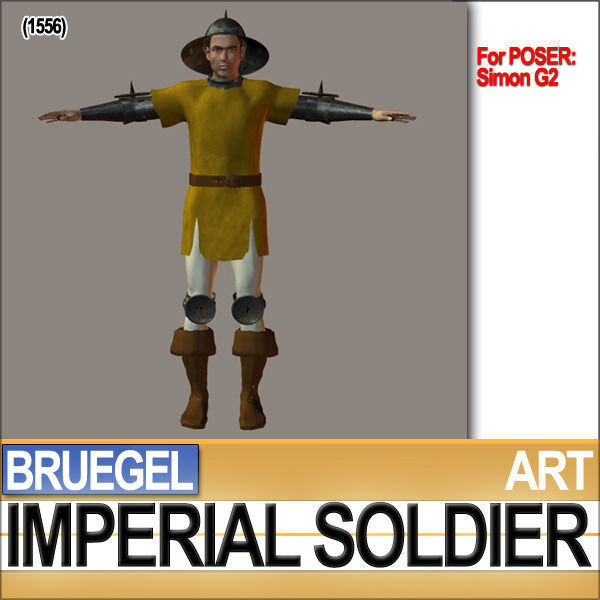 Imperial Soldier Props Bruegel Poser Daz 3D model_5