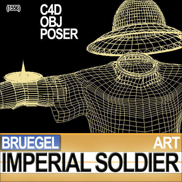 Imperial Soldier Props Bruegel Poser Daz 3D model_8